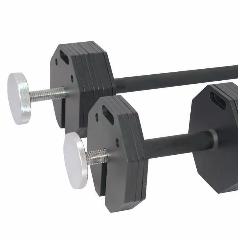 Adjustable Dumbbell Pair 40Kg - Halteres Octogonais de Metal Ajustáveis de