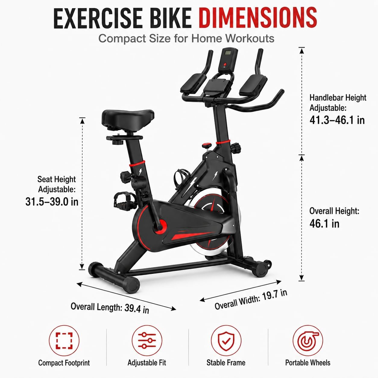 Bicicleta de exercício magnéti - Exercise Bike Magnetic Resistance avaliação e preço