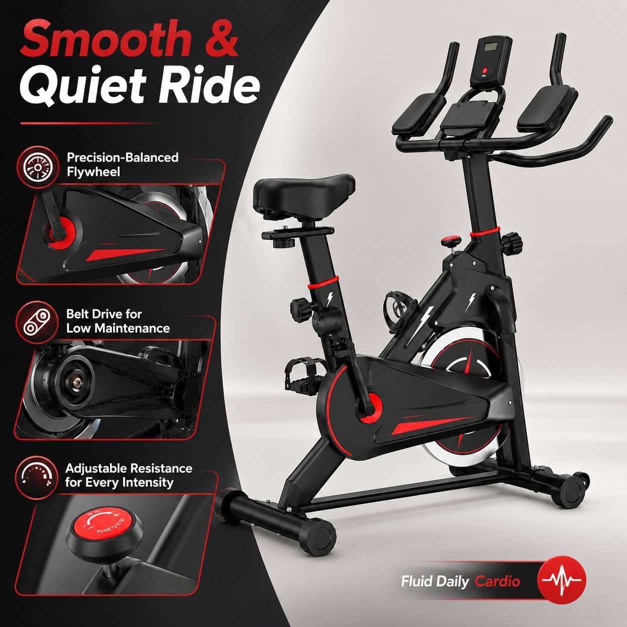 Bicicleta de exercício magnéti - Exercise Bike Magnetic Resistance avaliação e preço