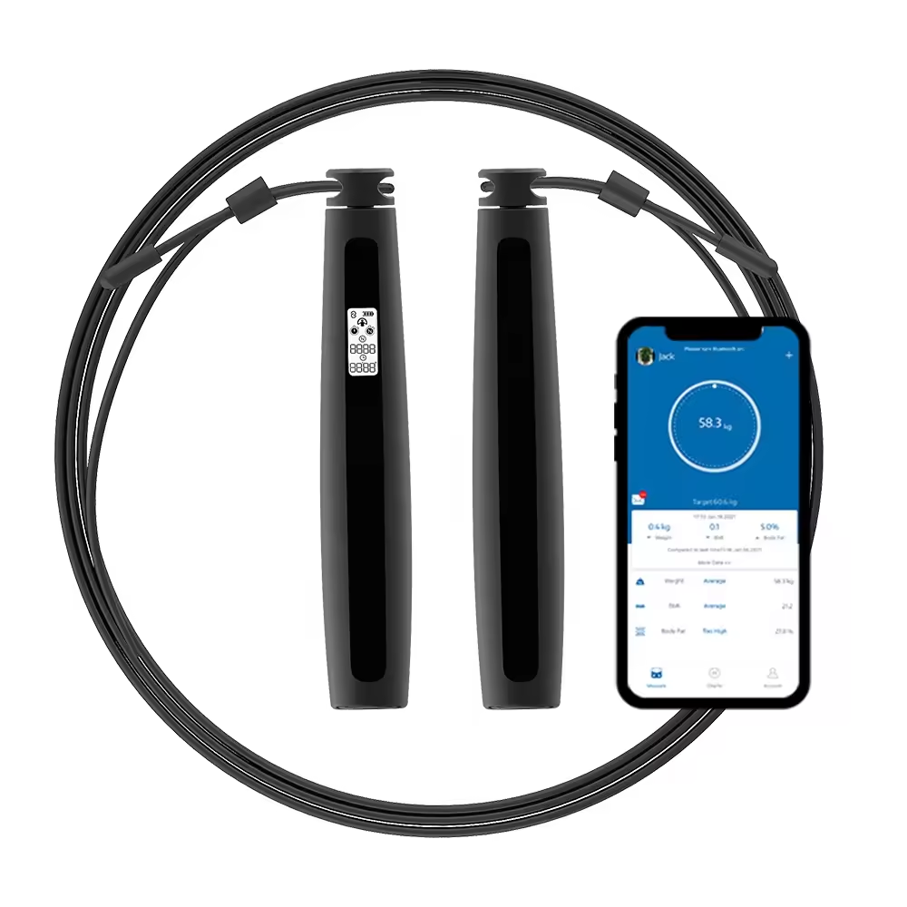 Corda de salto inteligente par - Smart Jump Rope Digital Counter avaliação e preço