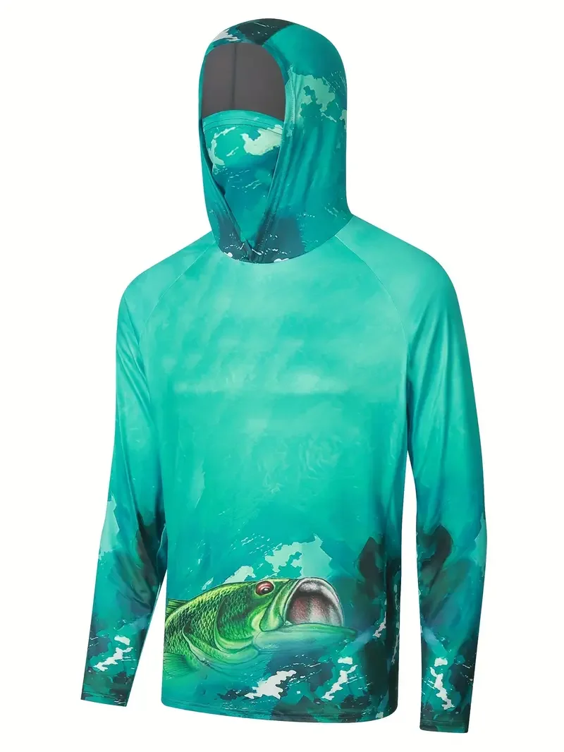 Camisa de pesca com capuz para - Fishing avaliação e preço