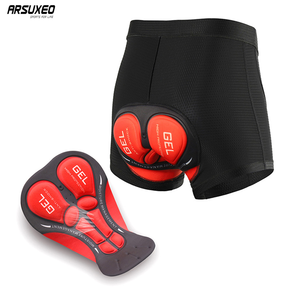 Arsuxeo calções de ciclismo ma - Padded Cycling Shorts 5D Gel avaliação e preço